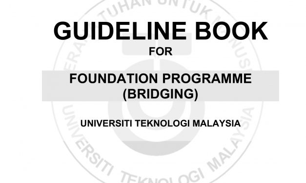 (UPDATED: 2 Feb. 2021) Guideline Book for Faculty Foundation Programme (Bridging)