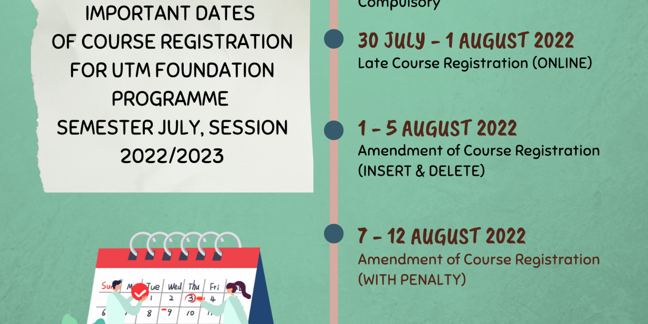 ONLINE COURSE REGISTRATION SEMESTER JULY, SESSION 2022/2023