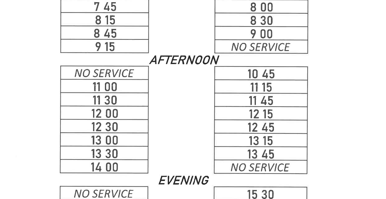 utm bus schedule SEM 1 SESI 2022/2023