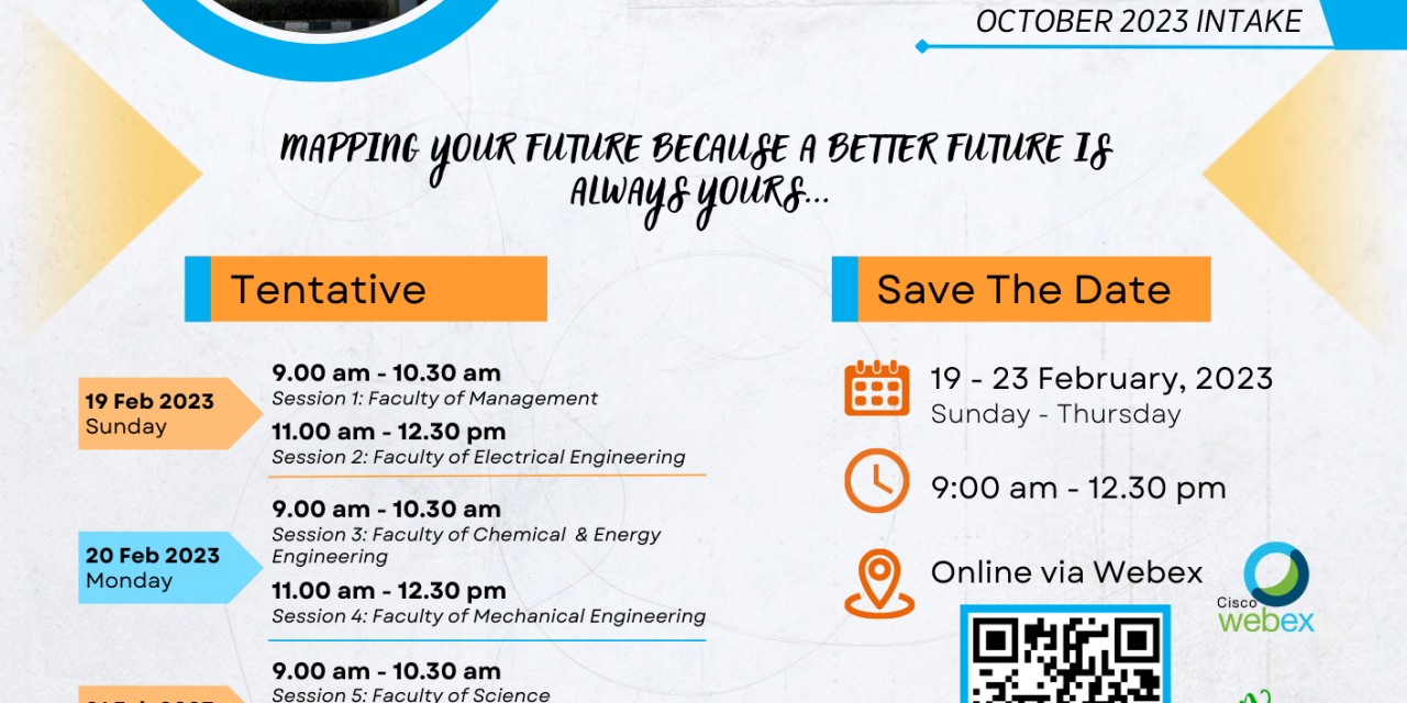 FACULTY PROGRAMME AND INTAKE BRIEFING FOR FOUNDATION STUDENTS 2023