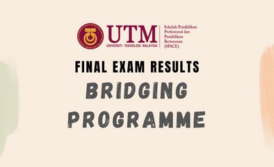 FINAL EXAM RESULTS FOR BRIDGING PROGRAMME, SEMESTER 1 SESSION 2022/2023