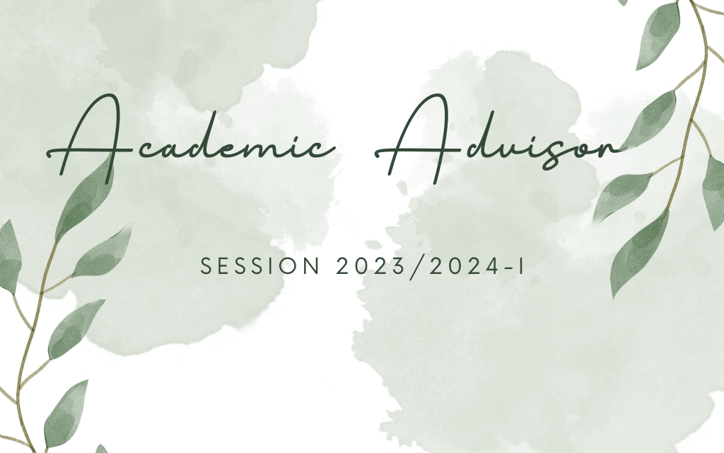 Academic Advisor List Session 2023/2024-I