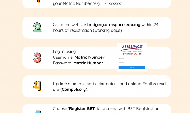 GUIDELINE FOR BRIDGING PROGRAMME REGISTRATION