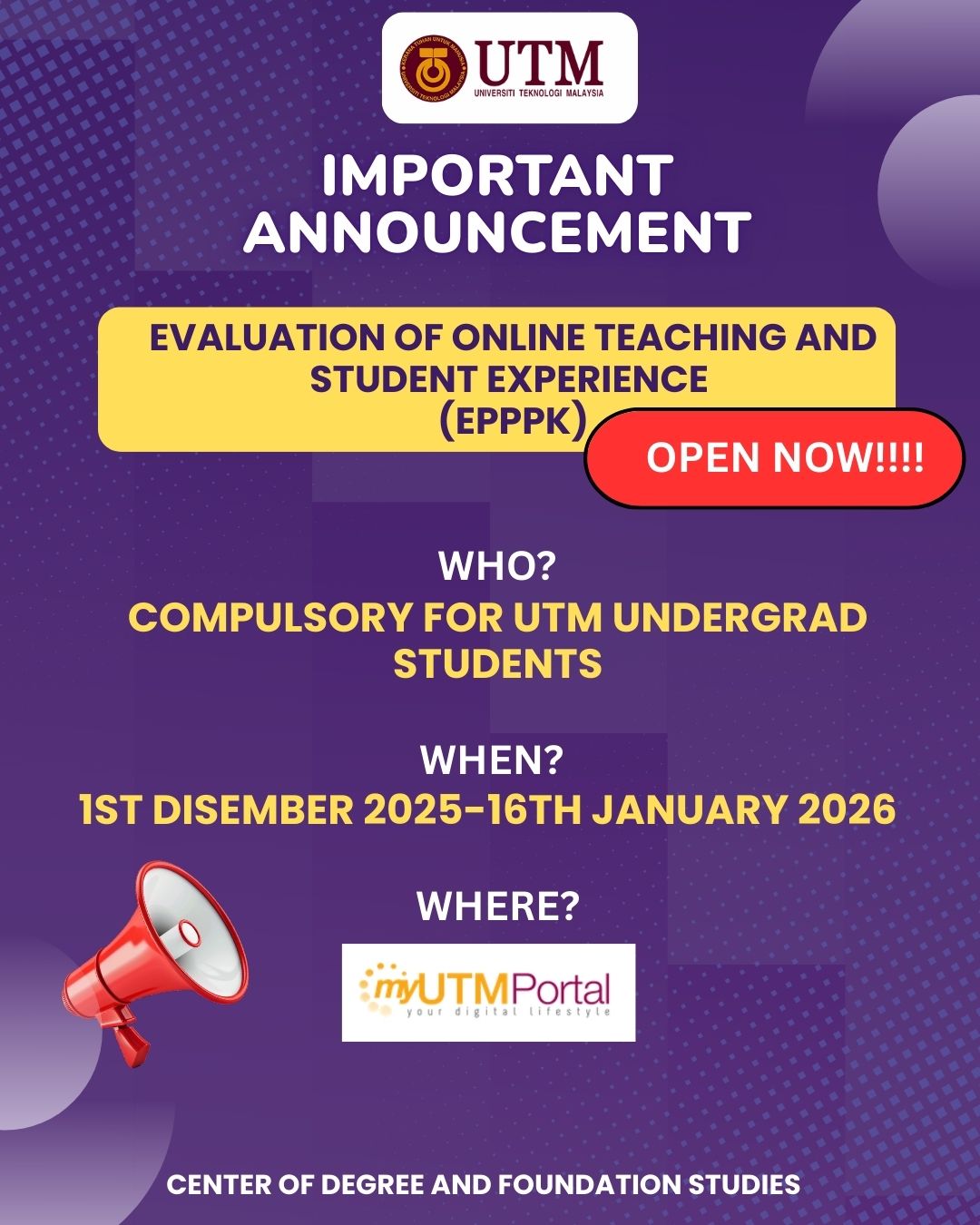 EVALUATION OF ONLINE TEACHING AND STUDENT EXPERIENCE (EPPPK)