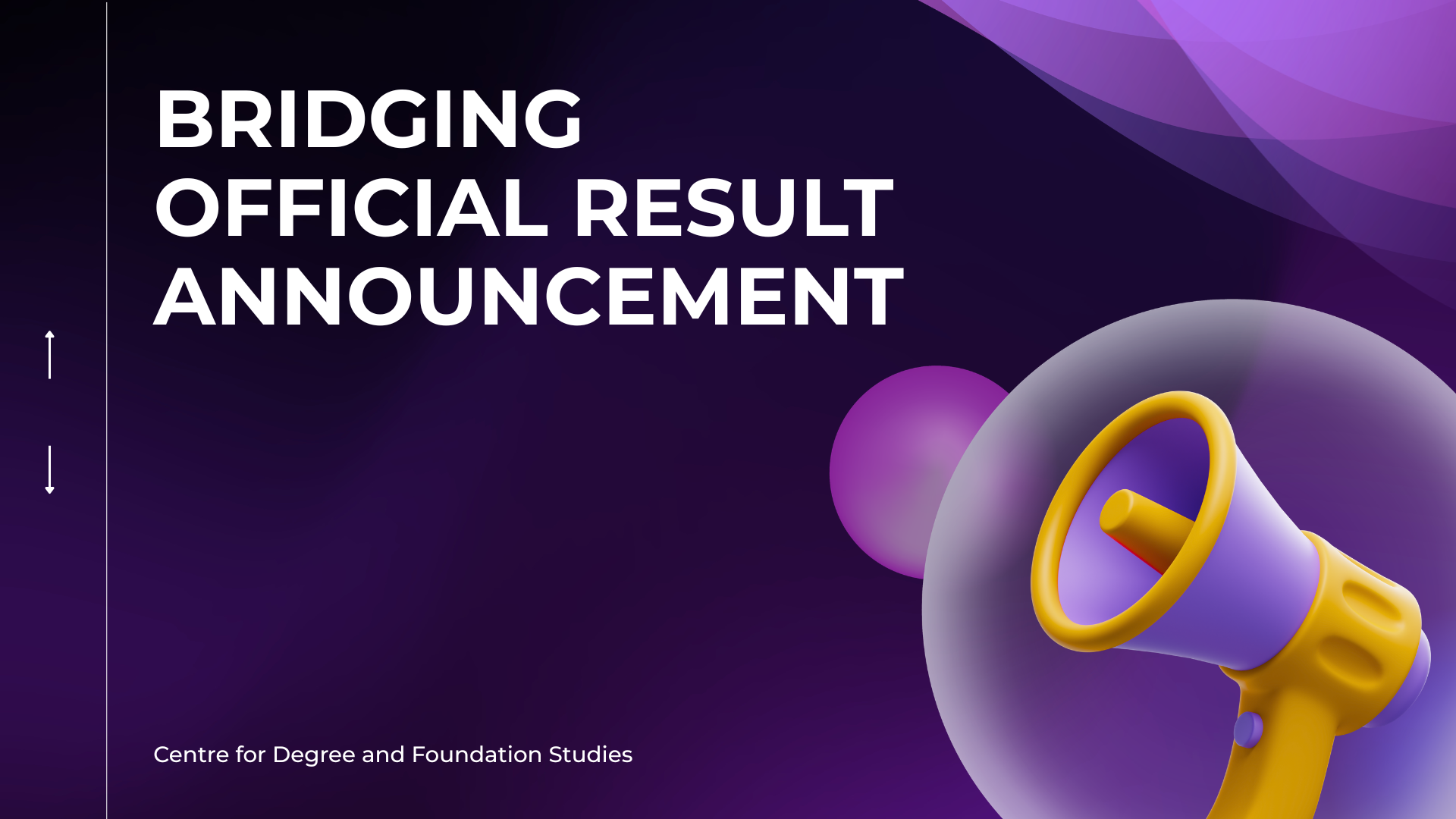 OFFICIAL RESULTS ANNOUNCEMENT!